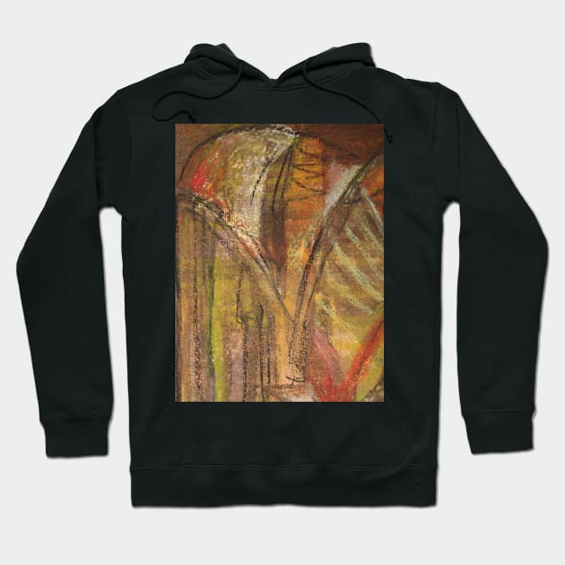 Windy Autumn - Section of Art Pastel Abstract Hoodie by Heatherian